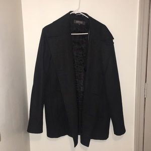 Men’s gray Wool pea coat size L